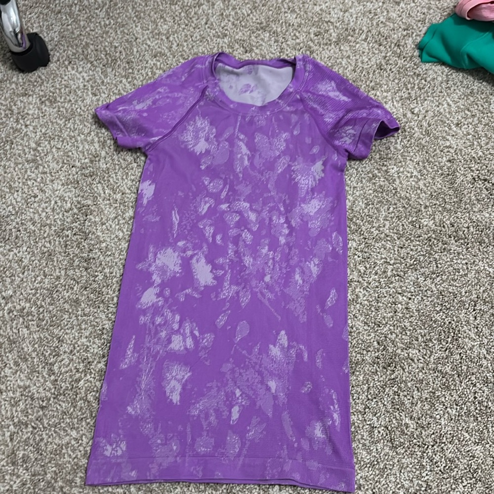 lululemon purple tie dye swiftly tech